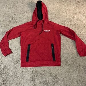 American Eagle boys- small red hoodie pullover